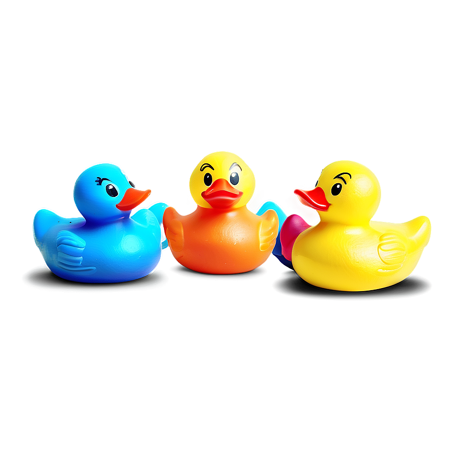 Download Colorful Rubber Duckies Png Thj | Wallpapers.com