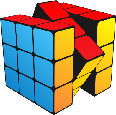 Colorful Rubiks Cube Illustration PNG