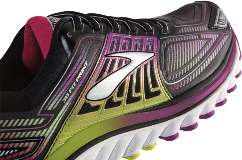 Colorful Running Shoe Side View PNG