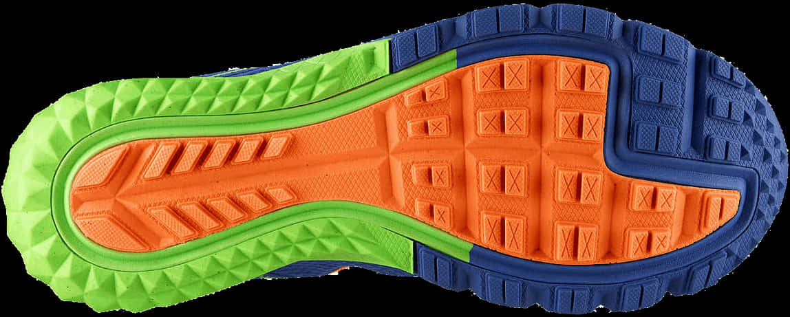 Colorful Running Shoe Sole PNG