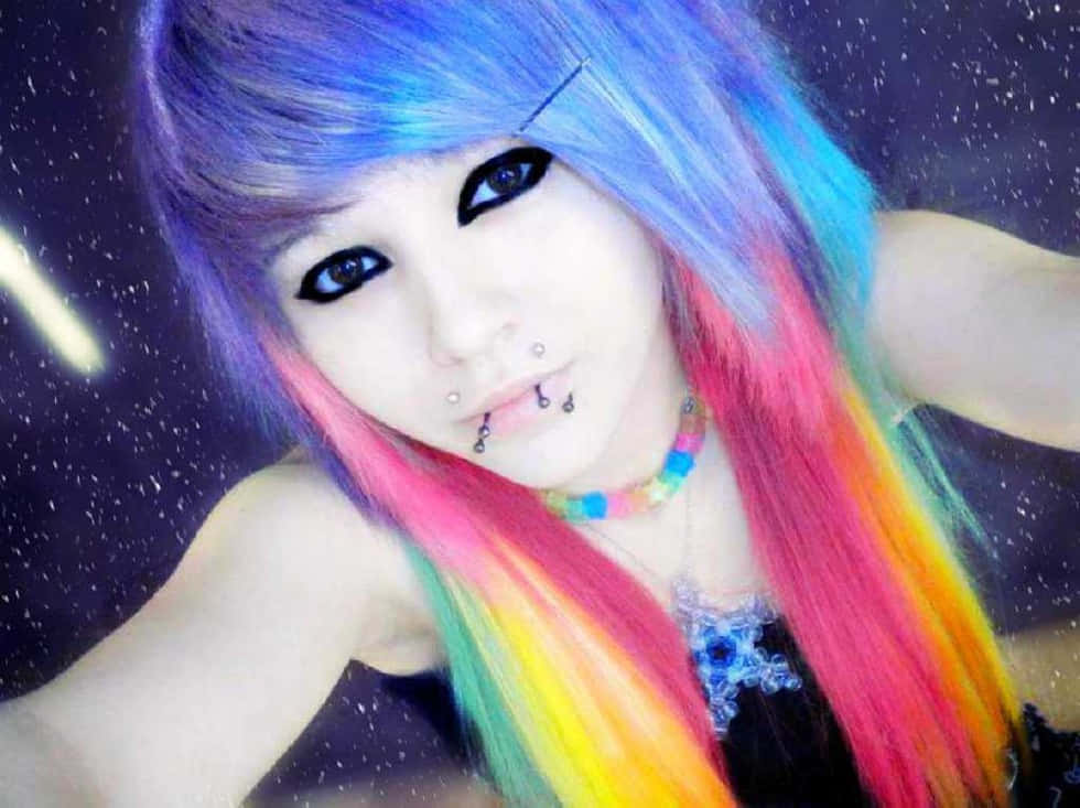 Colorful Scene Hair Style Wallpaper