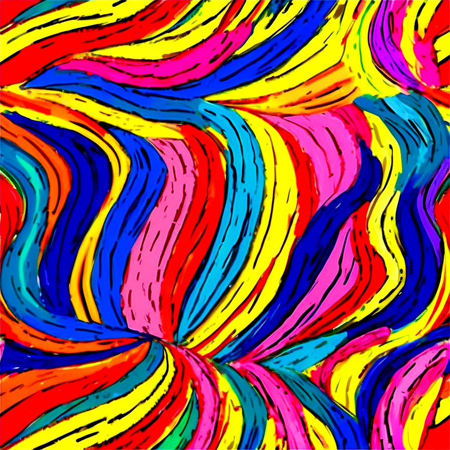 Colorful Scribble Patterns Png Fum40 PNG