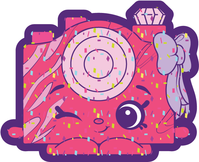 Colorful Shopkins Camera Character PNG