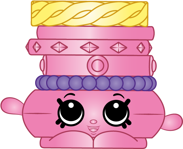 Colorful Shopkins Character Stack PNG