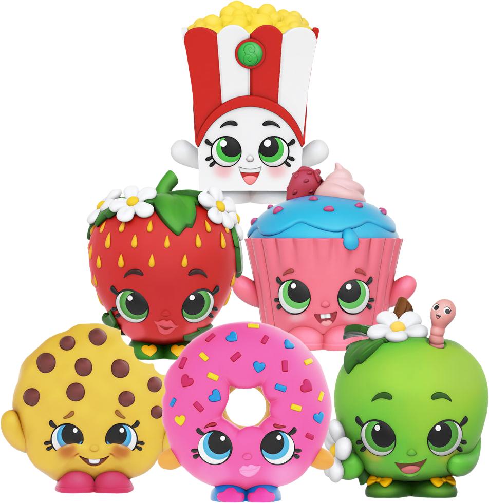 Colorful Shopkins Characters PNG