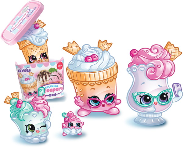 Colorful Shopkins Characters PNG