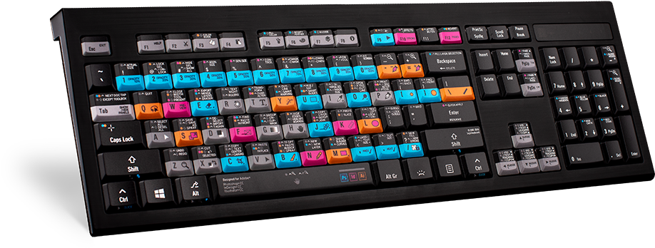 Colorful Shortcut Keys Keyboard PNG