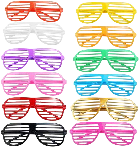 Colorful Shutter Shades Collection PNG