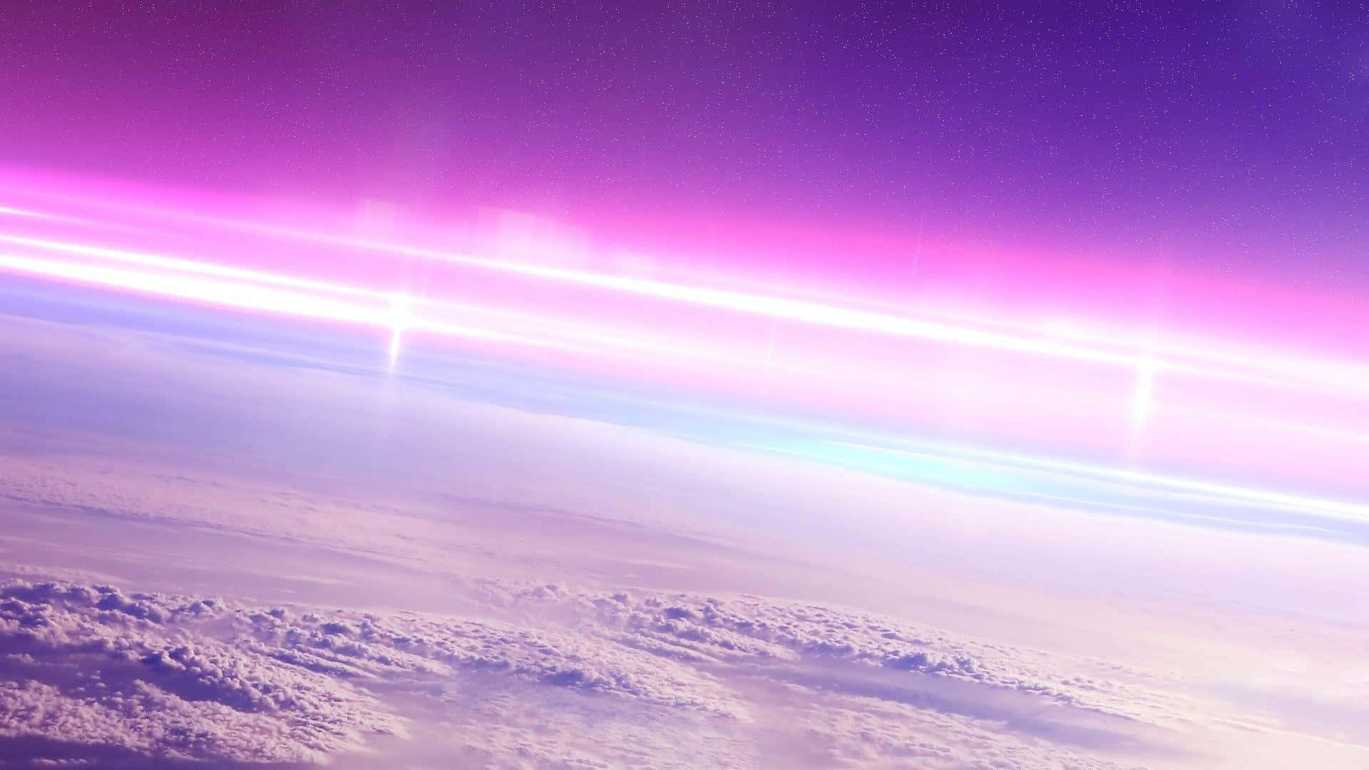 A Purple Light Shining From Space