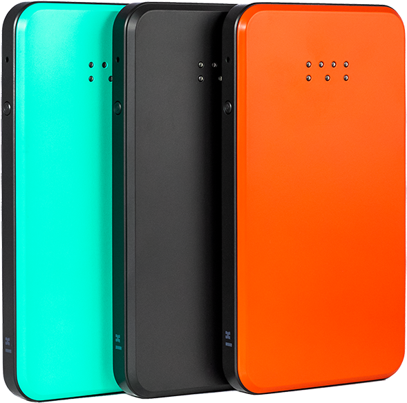 Colorful Smartphones Arrayed PNG