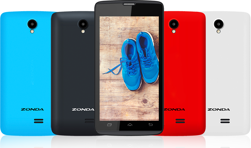 Colorful Smartphones With Blue Sneakers PNG