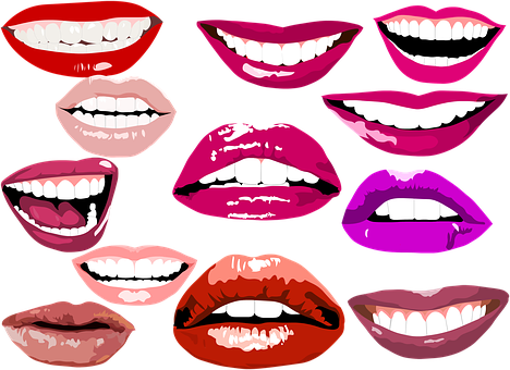 Colorful Smiles Collage PNG