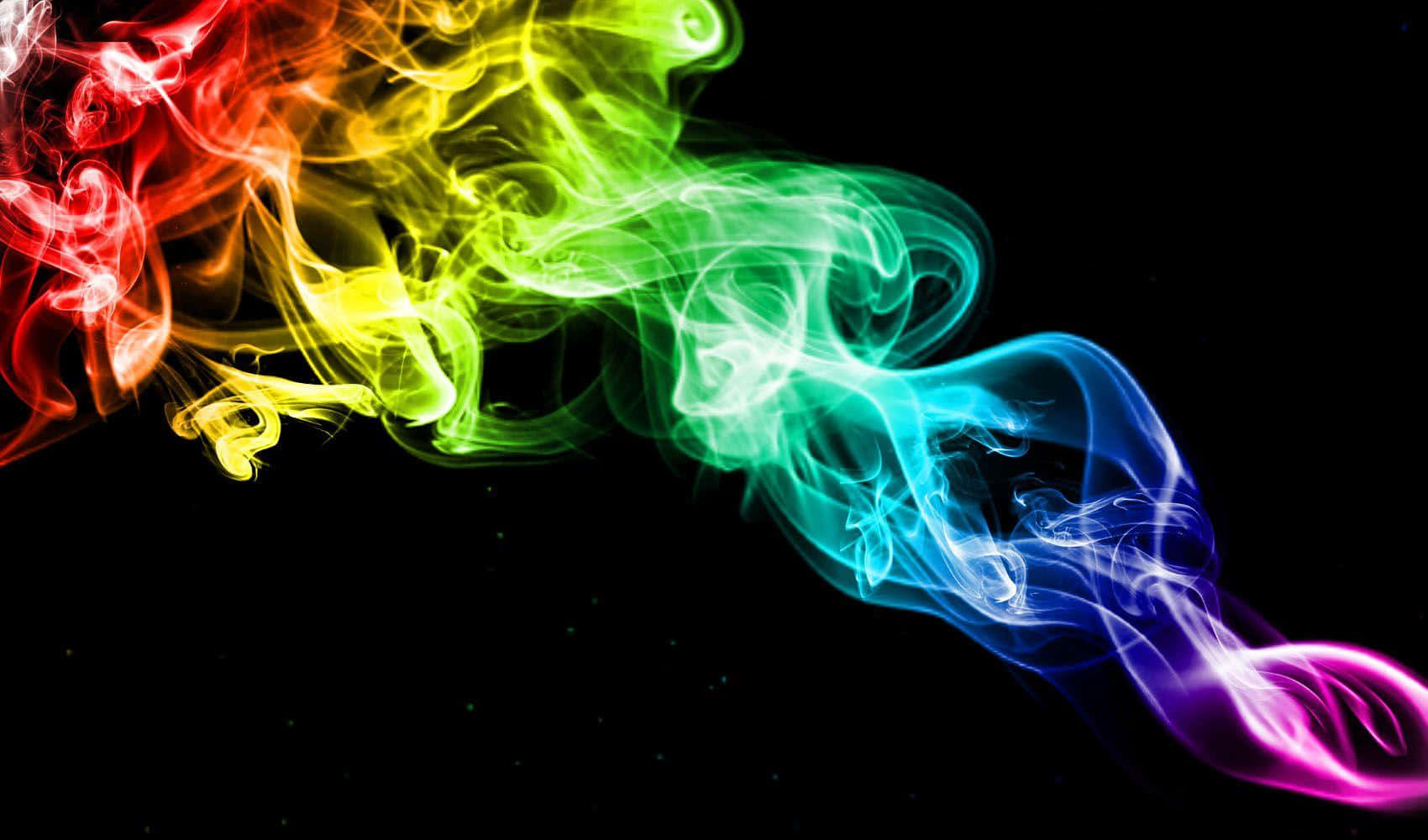 Respirepositivismo Com Fumaça Colorida No Plano De Fundo Do Seu Computador Ou Celular. Papel de Parede