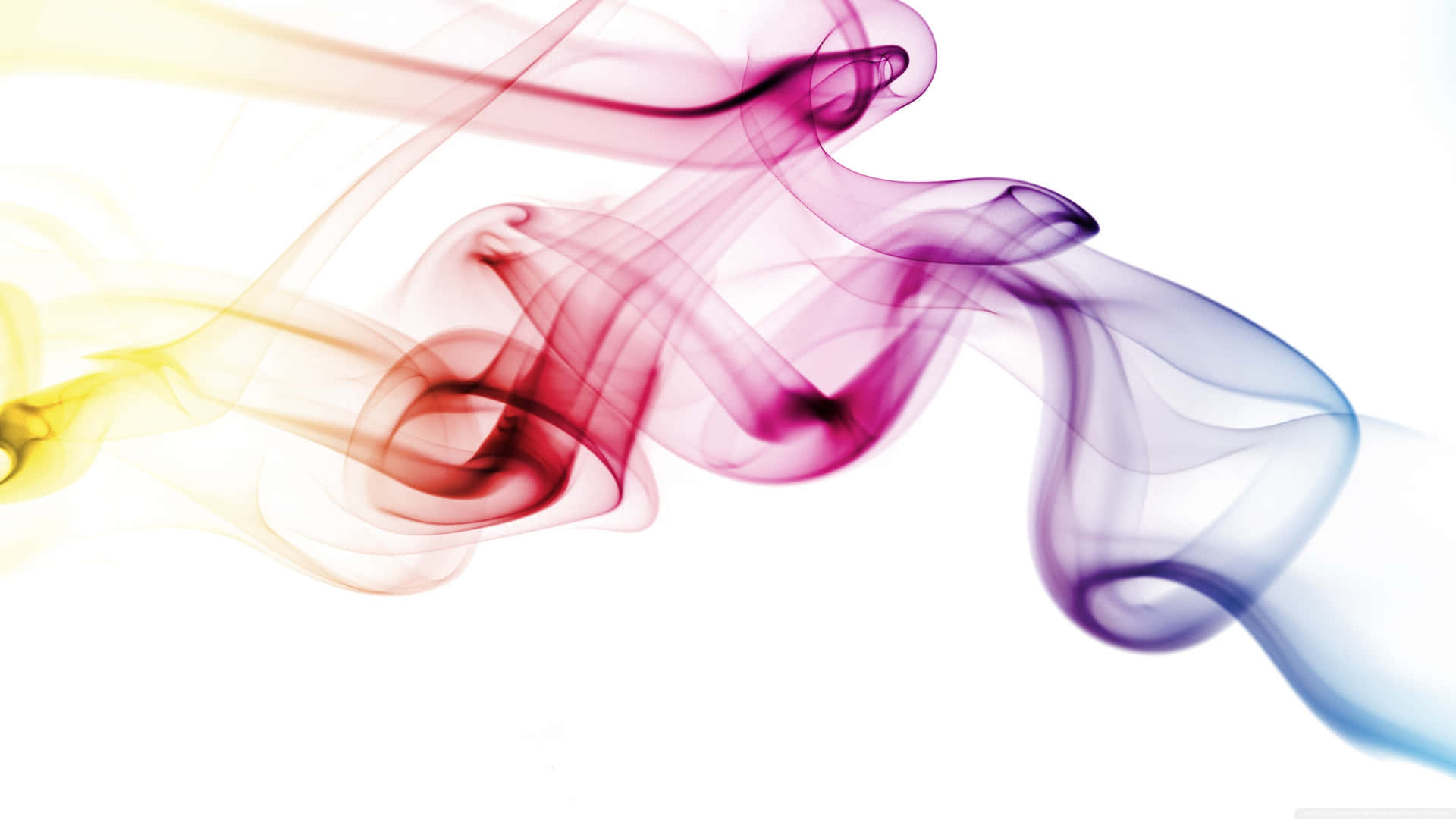 En farverig røg flyver i luften Wallpaper