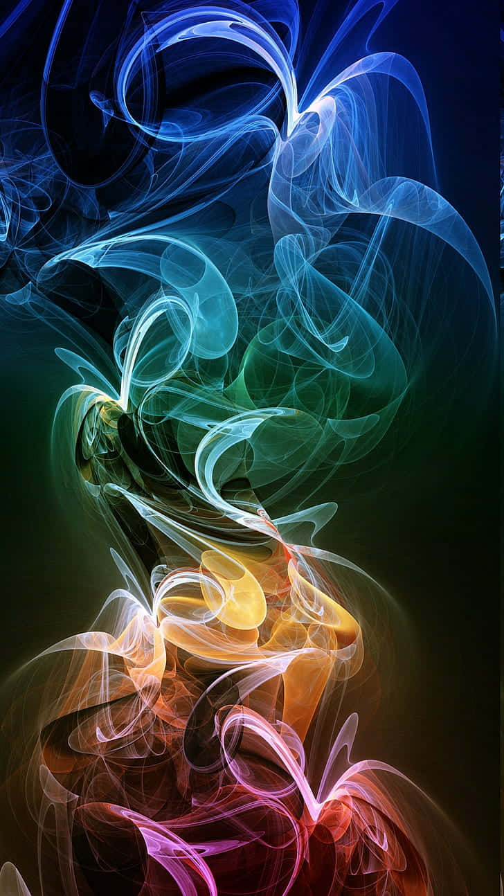 Colorful_ Smoke_ Art_ Abstract Wallpaper
