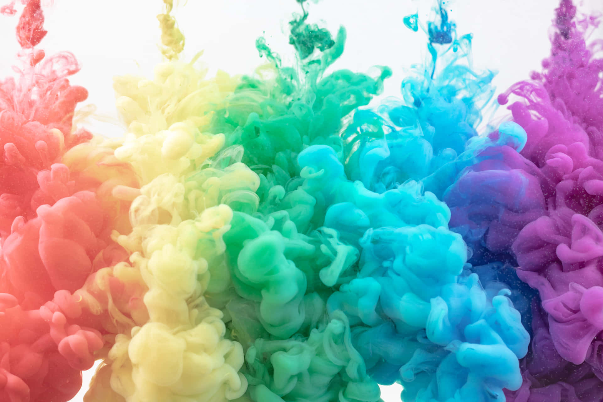 Enjoy the eye-catching beauty of colorful smoke Wallpaper