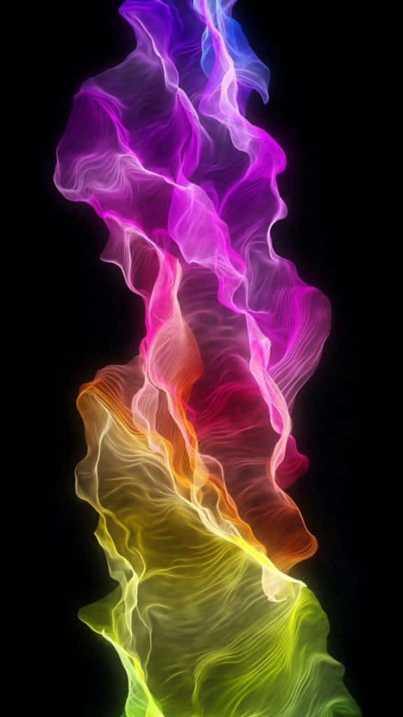 En intrigerende farverig røgformation Wallpaper