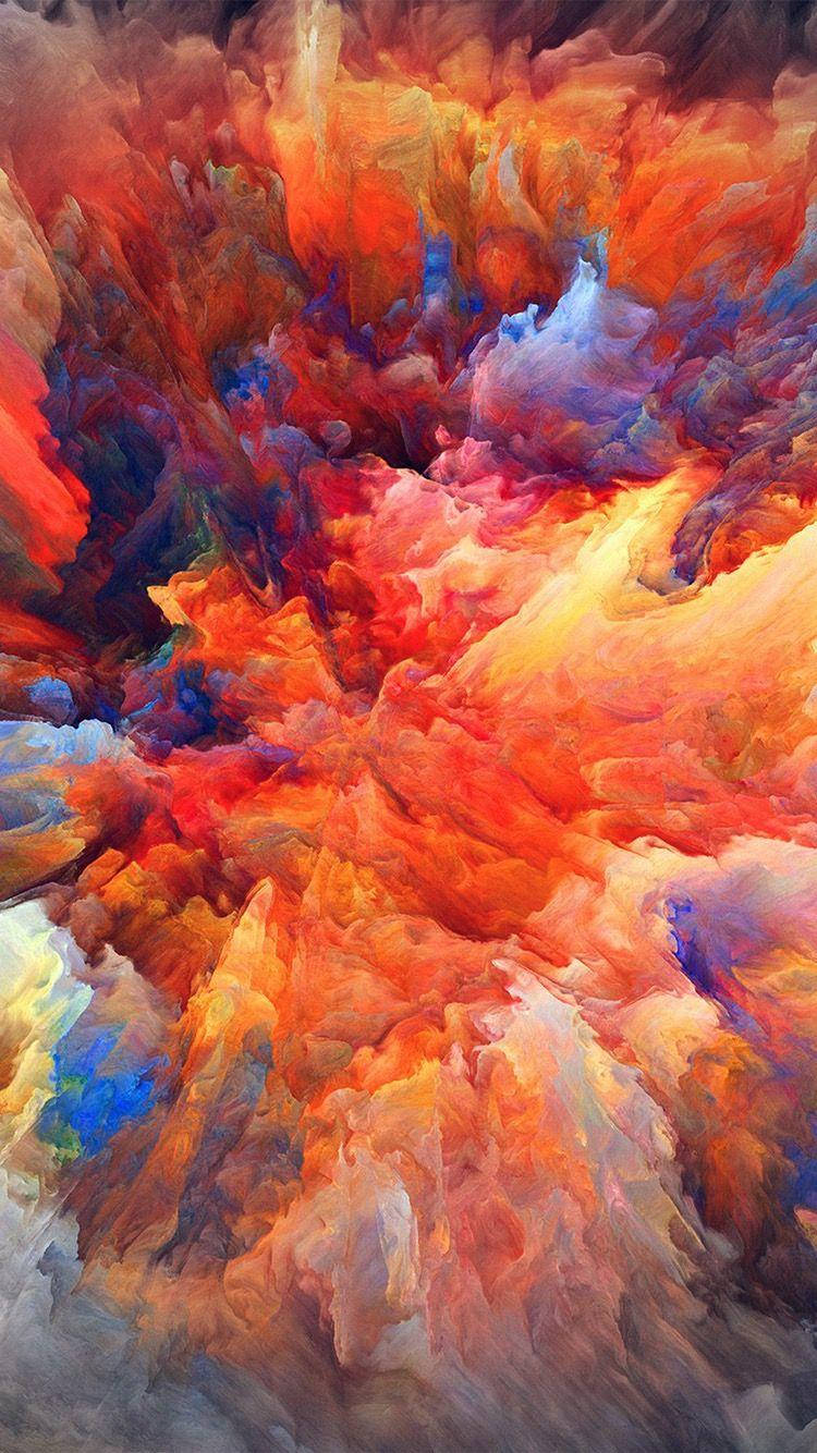 Download Colorful Smoke Ios 12 Wallpaper 