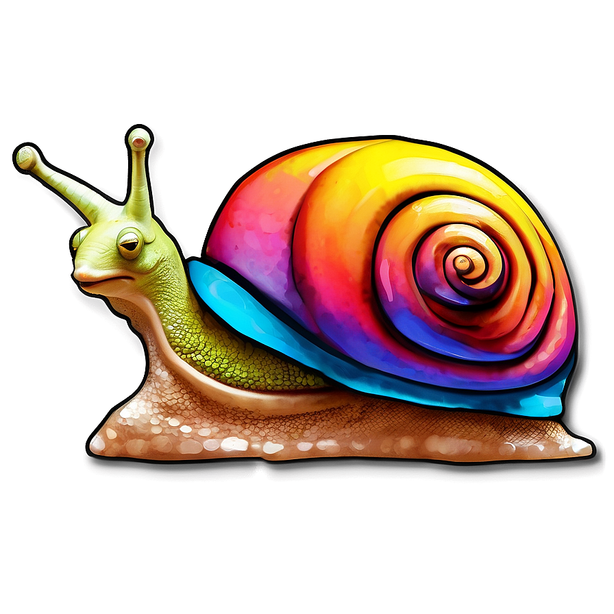 Download Colorful Snail Art Png 31 | Wallpapers.com