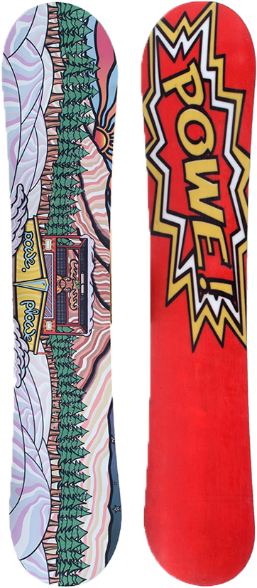 Colorful Snowboard Designs PNG
