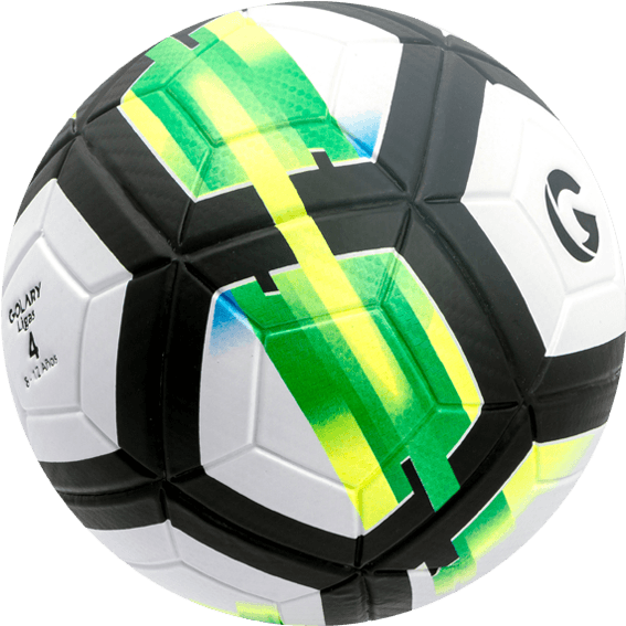 Colorful Soccer Ball Design PNG