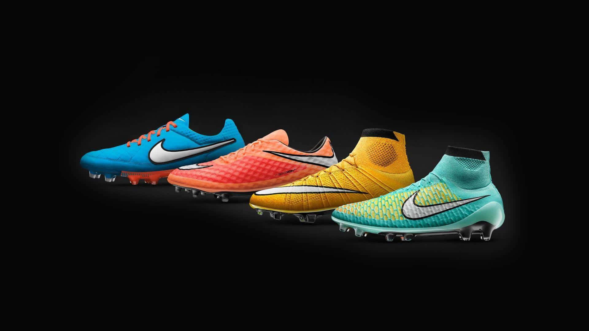 Colorful Soccer Cleats Collection Wallpaper