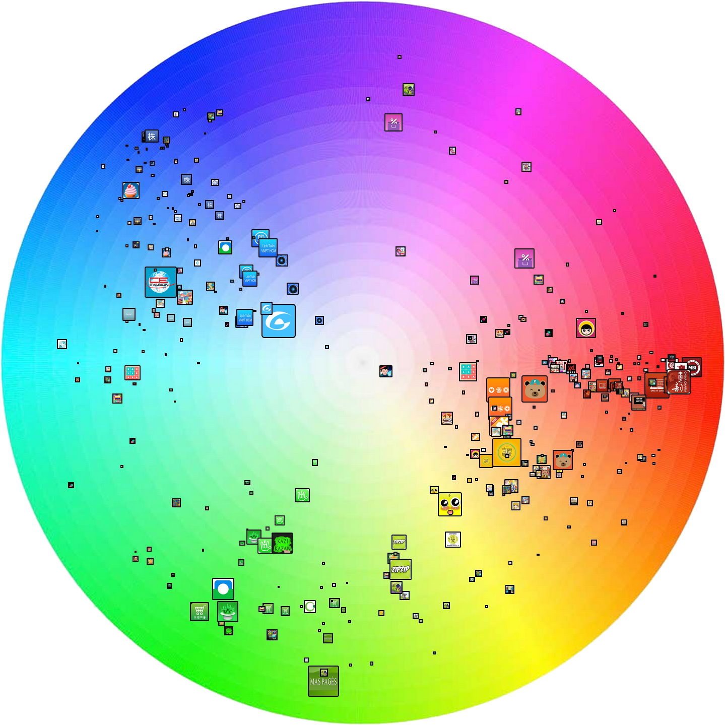 Colorful Social Media Icons Sphere PNG
