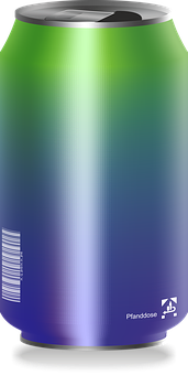 Colorful Soda Can Design PNG