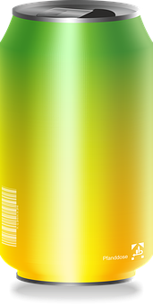 Colorful Soda Can Gradient Design PNG