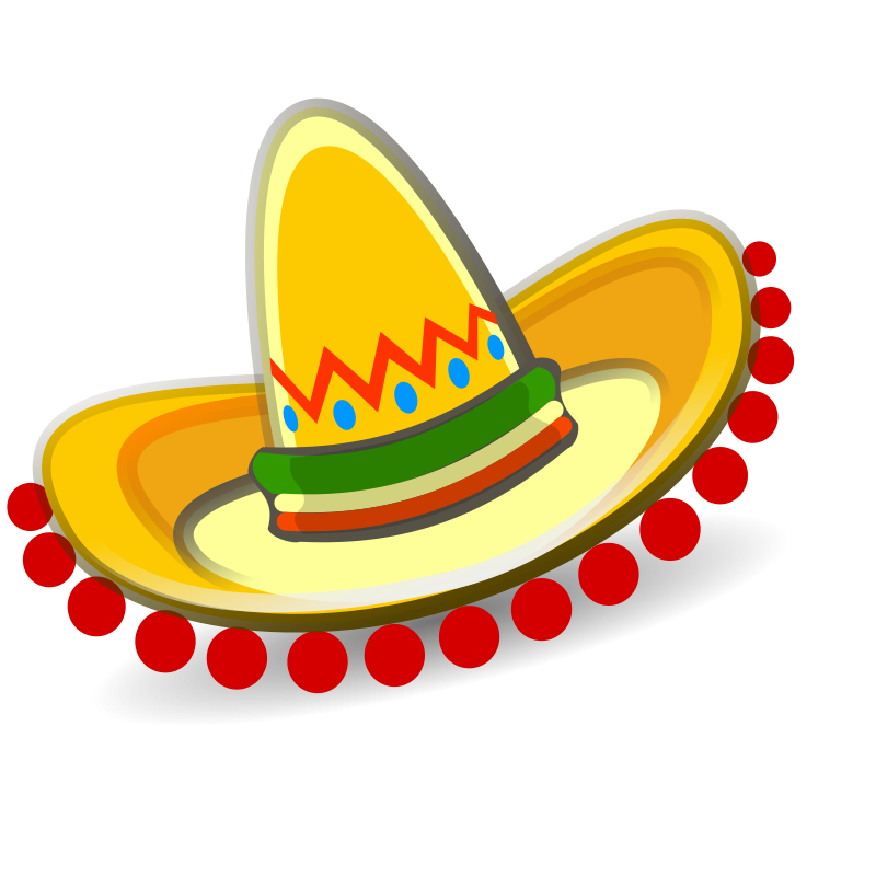 Colorful Sombrero Clipart PNG