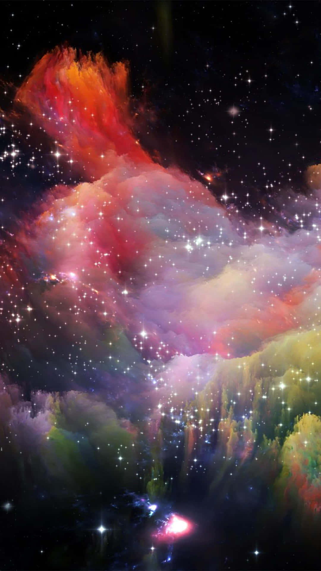Nebulosaespacial Colorida. Fondo de pantalla