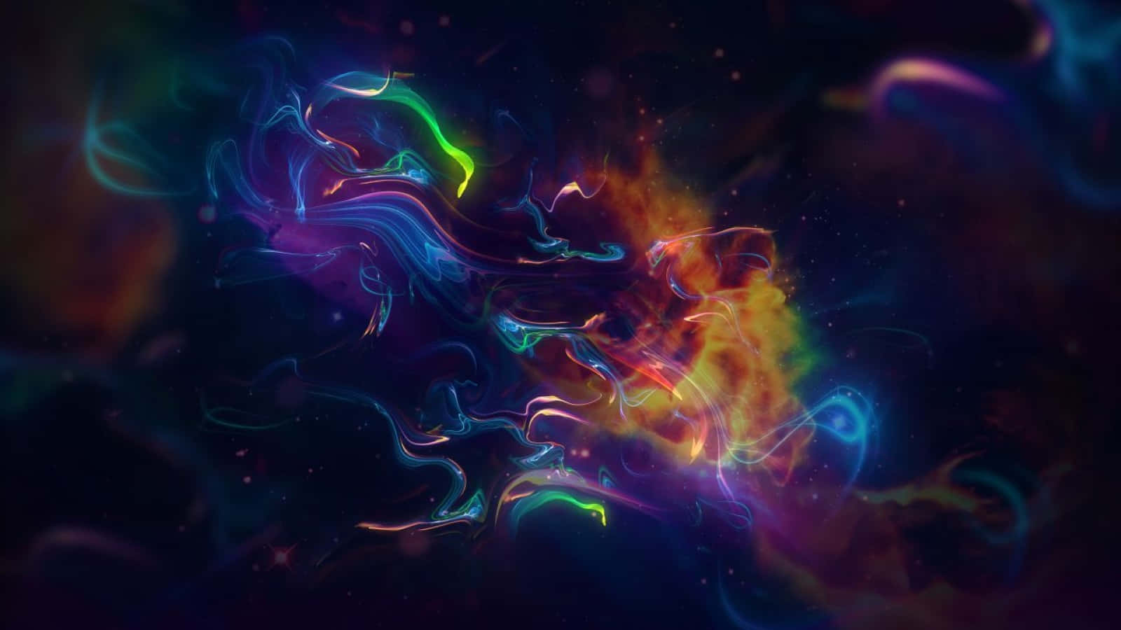 Nebulosaespacial Colorida Y Estrellas. Fondo de pantalla