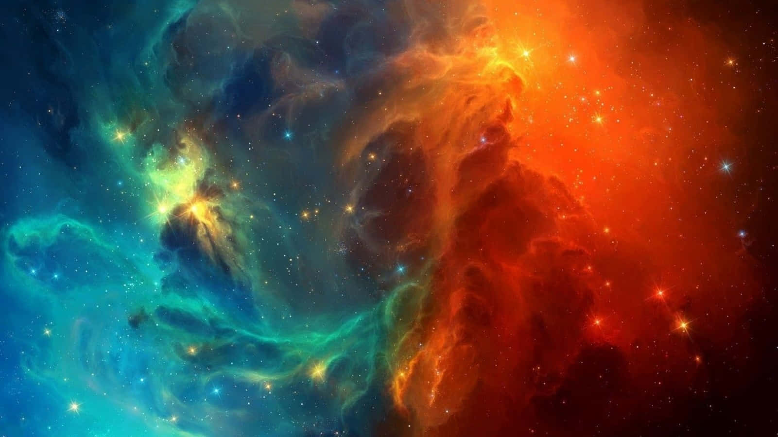 Mesmerizing Colorful Space Nebula Wallpaper