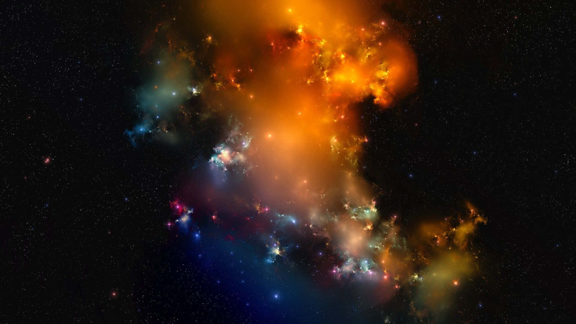 Mesmerizing Colorful Space Nebula Wallpaper