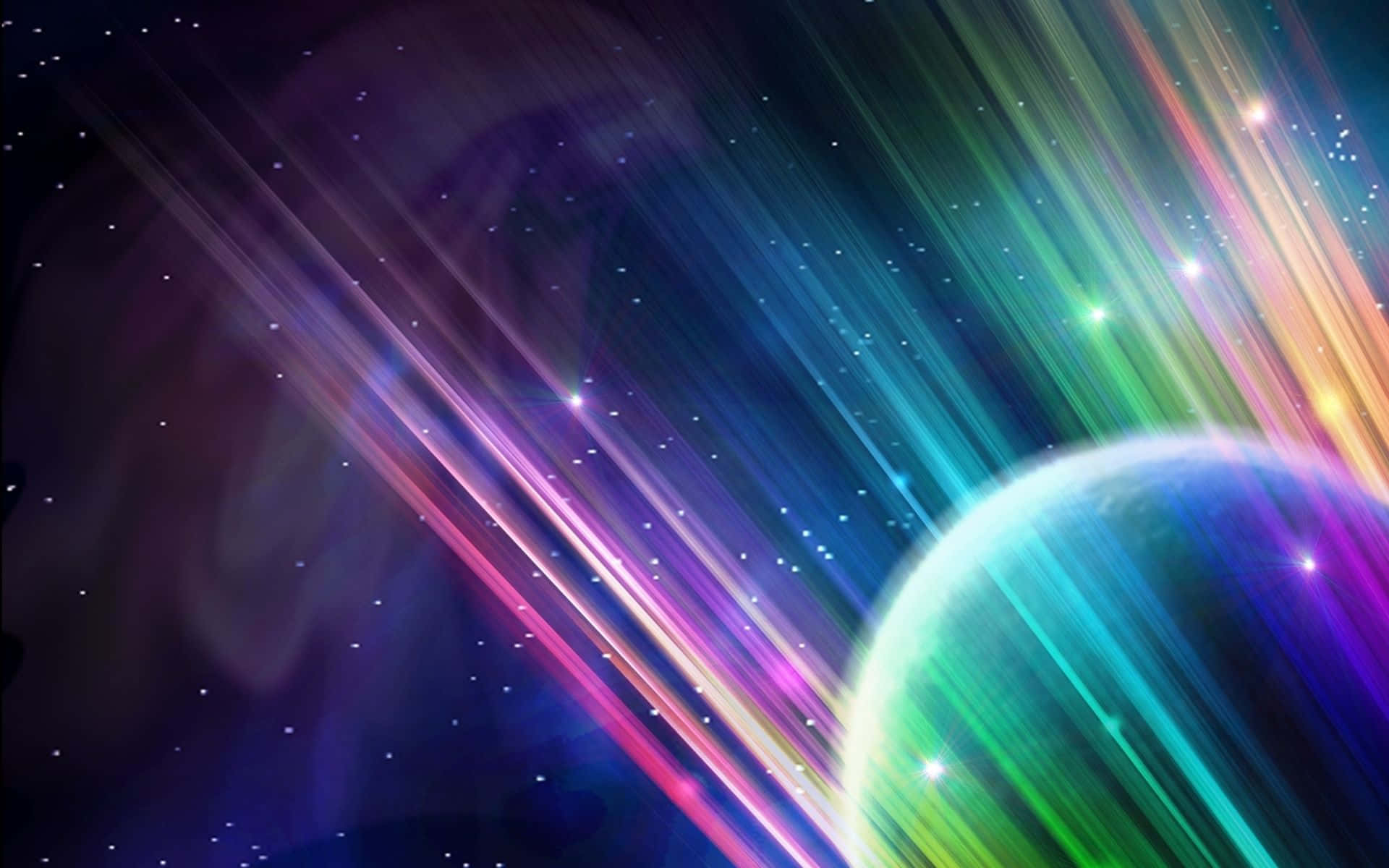 Unaexplosión Cósmica De Colorido Espacio. Fondo de pantalla
