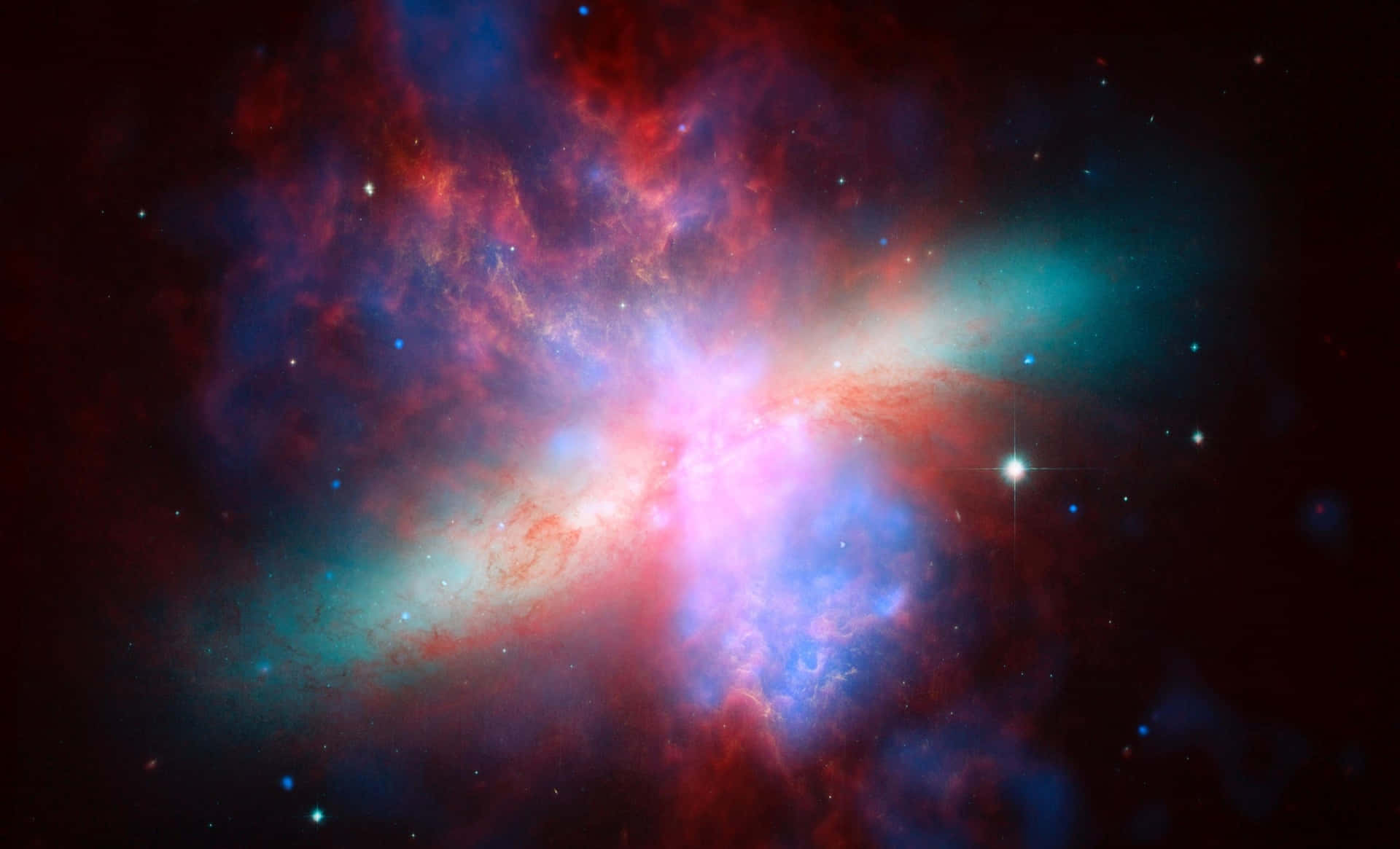 Nebulosaespacial Colorida Fondo de pantalla