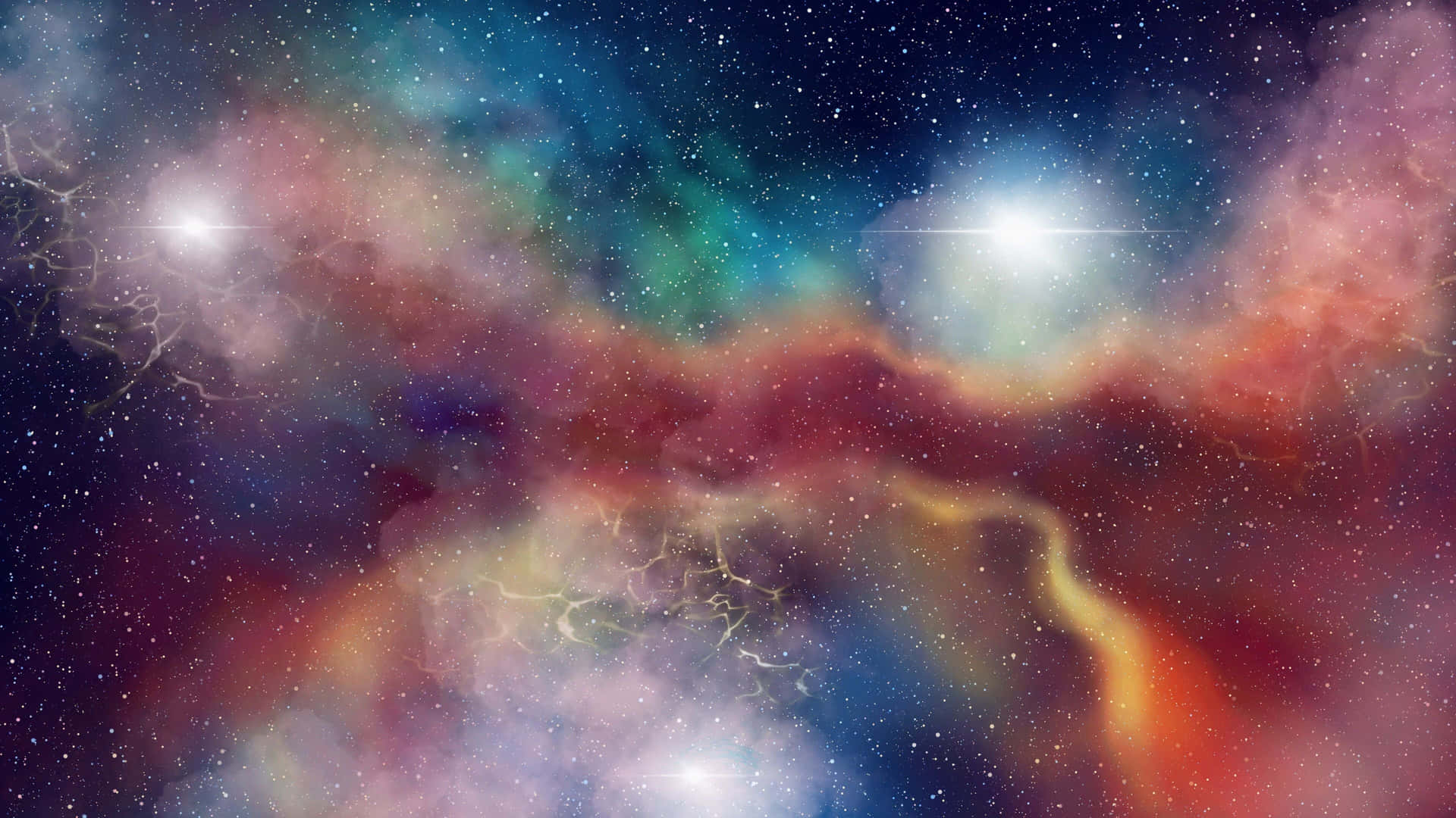 Fascinantenebulosa Espacial Colorida Fondo de pantalla
