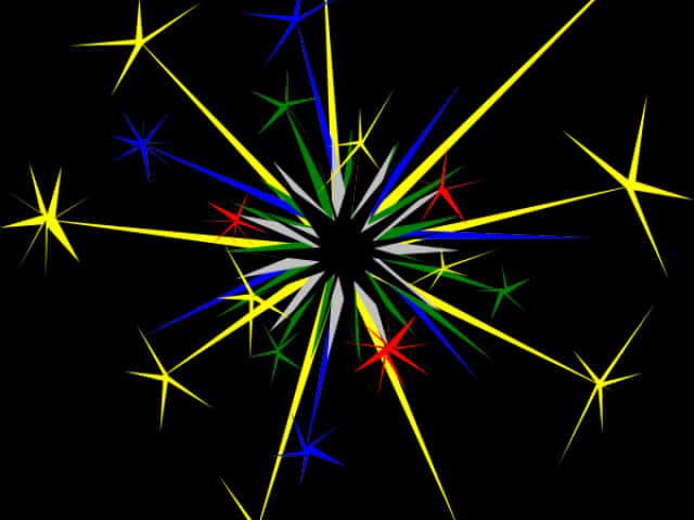 Colorful Sparkle Explosion PNG