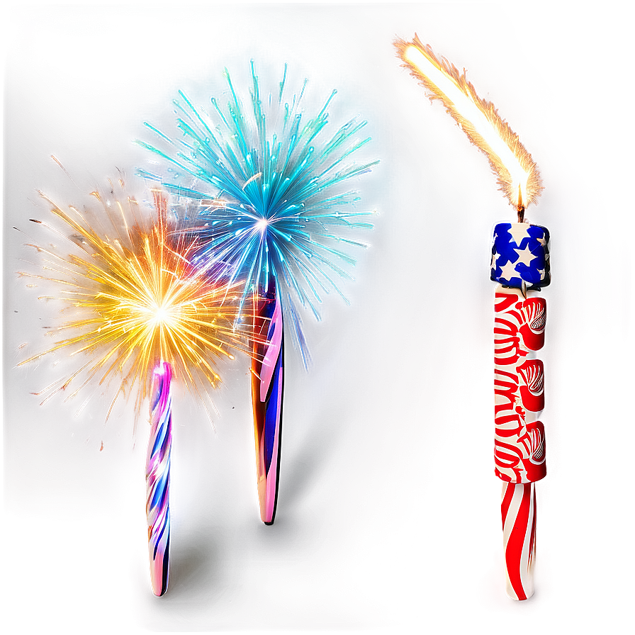 Colorful Sparklers Display Png 72 PNG