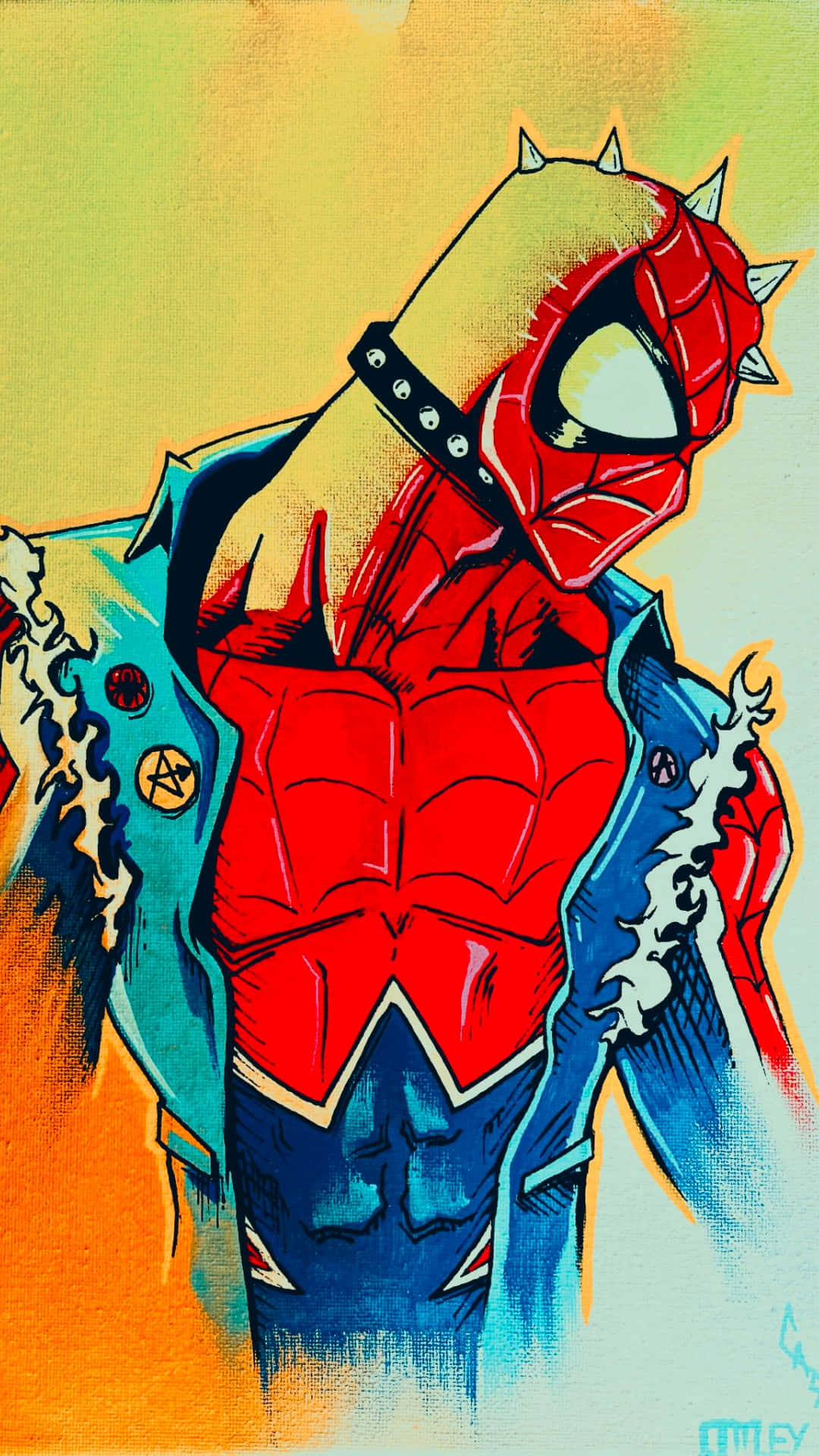 Colorful Spider Man Artwork Wallpaper