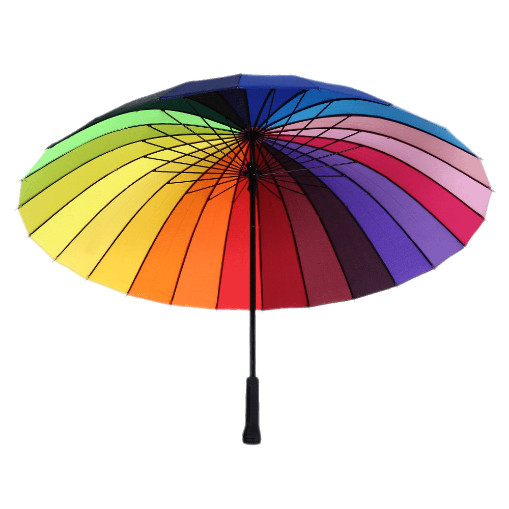 Colorful Spiderweb Umbrella PNG