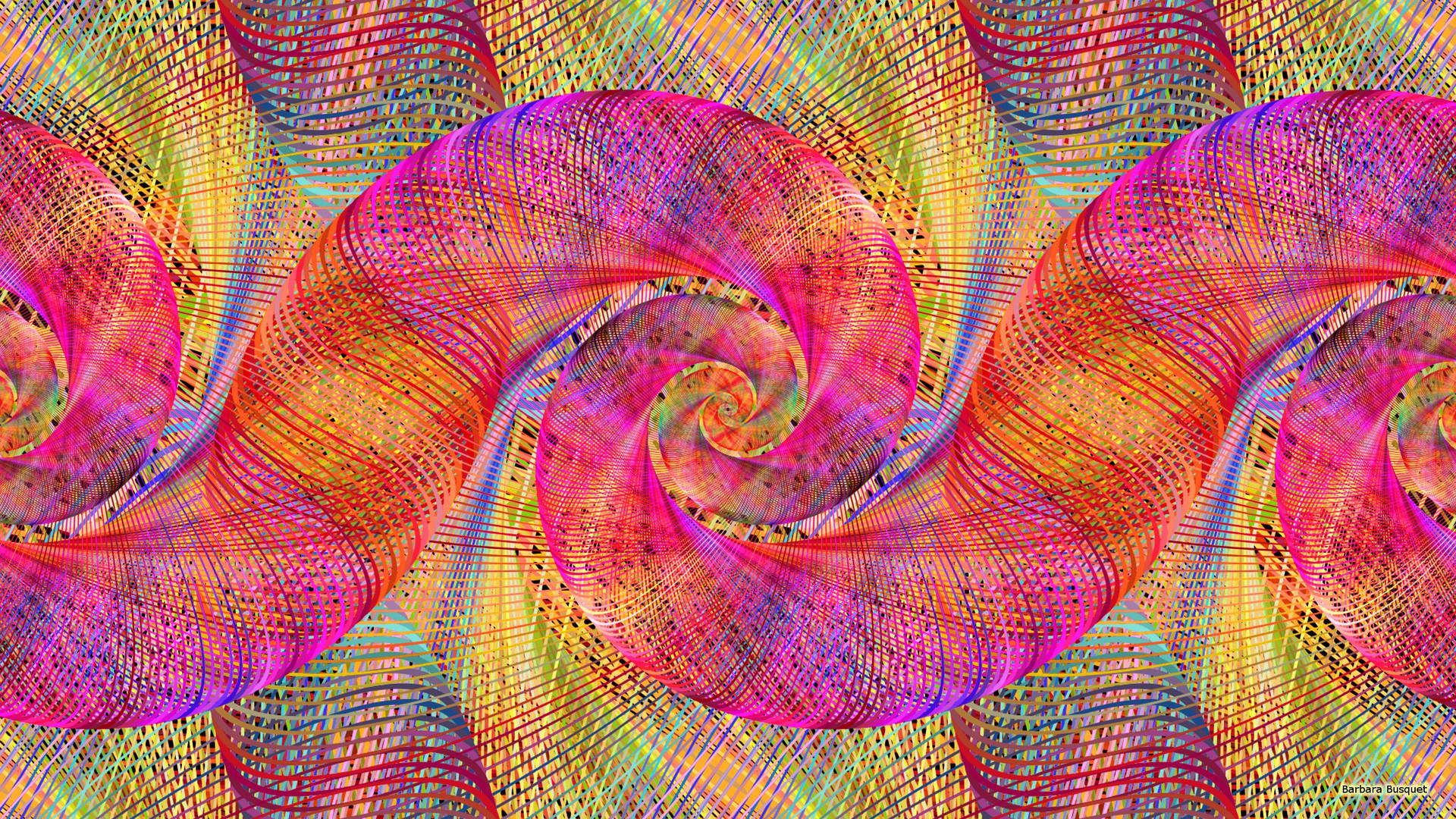 Farverigspiral Fjeder. Wallpaper