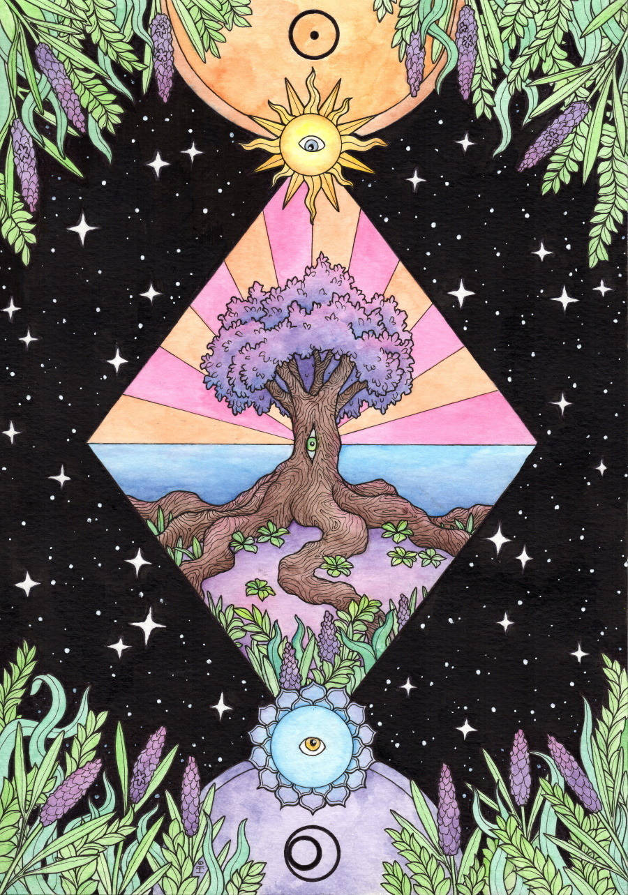 Colorful Spiritual Tree