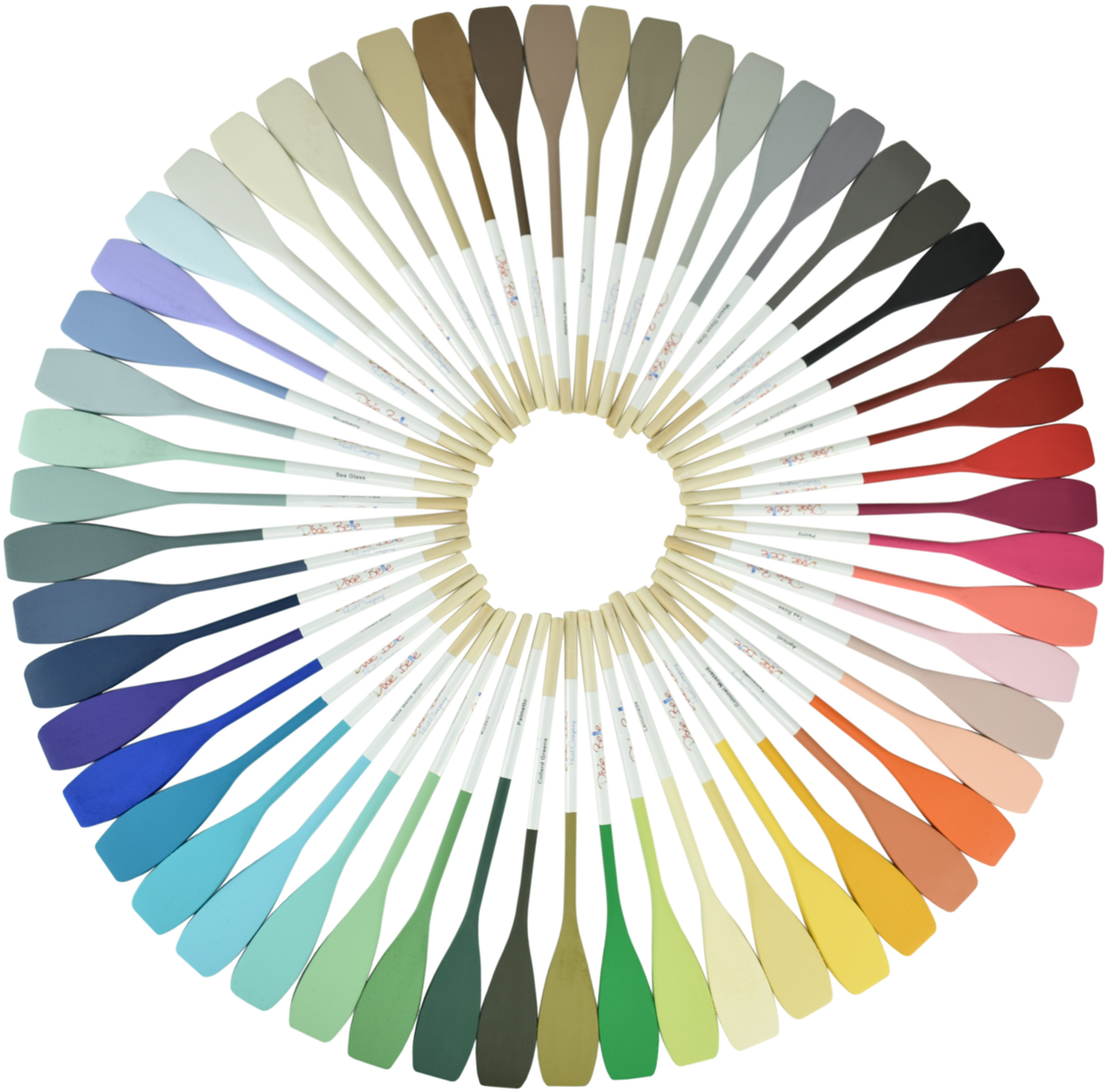 Colorful Spoon Circle Display PNG