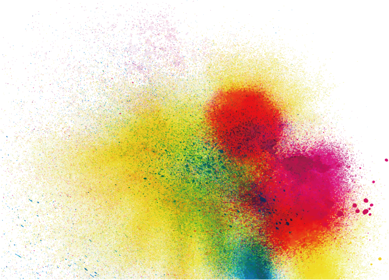 Colorful Spray Paint Splatter PNG