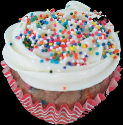 Colorful Sprinkled Cupcake PNG