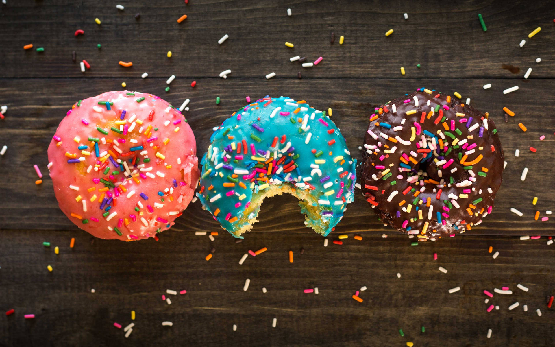 Colorful Sprinkled Donuts