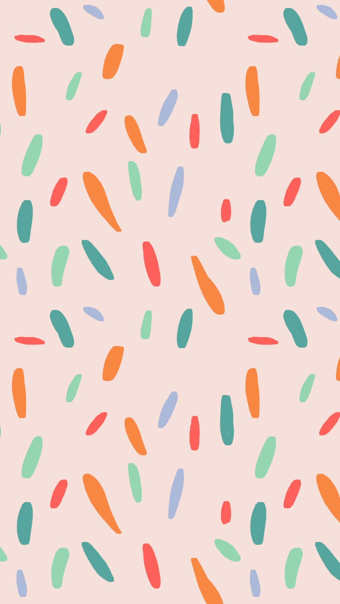 Colorful Sprinkles Pattern Background Wallpaper