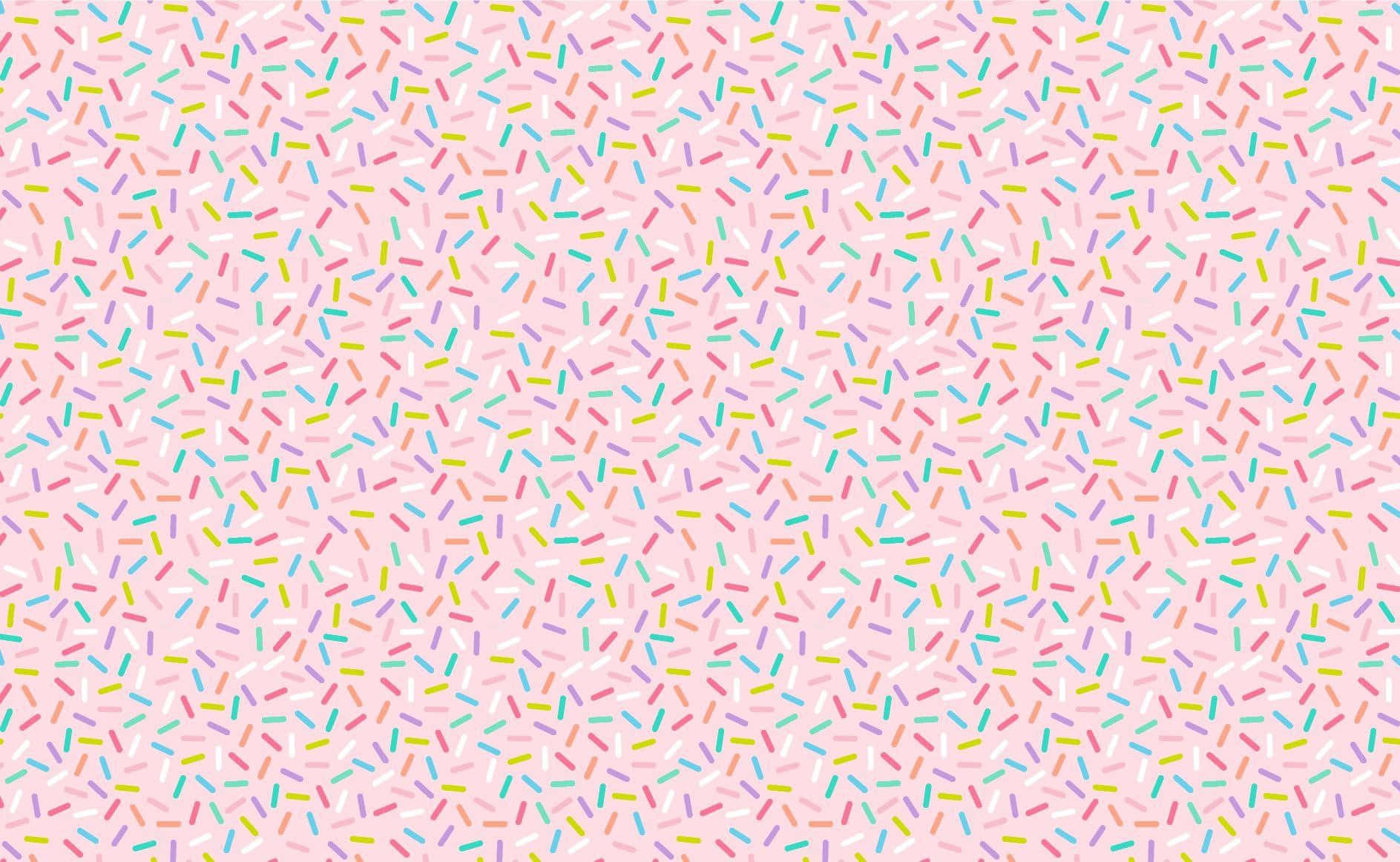 Colorful Sprinkles Pattern Background Wallpaper