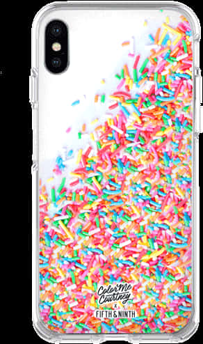 Colorful Sprinkles Phone Case PNG